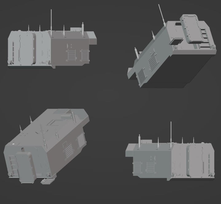 Back Of Military Vehicle 3d Stl File | Back Of Military Vehicle Digital File