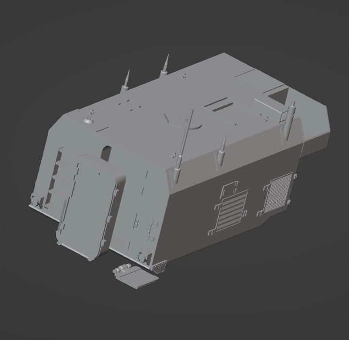 Back Of Military Vehicle 3d Stl File | Back Of Military Vehicle Digital File