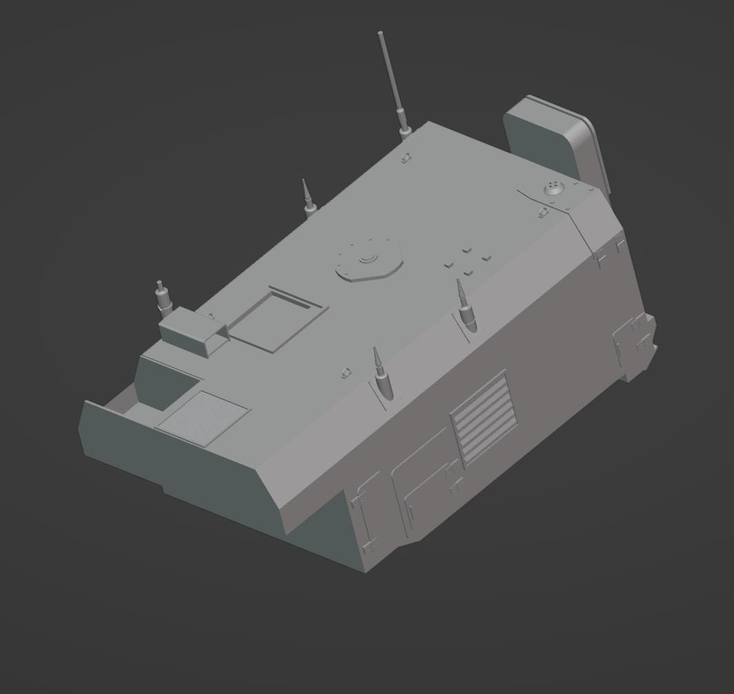 Back Of Military Vehicle 3d Stl File | Back Of Military Vehicle Digital File