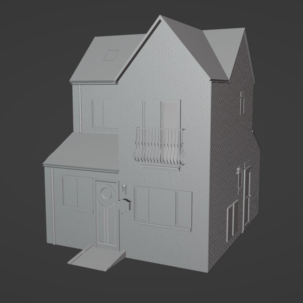 Brick House 3d Stl File | Brick House Digital File