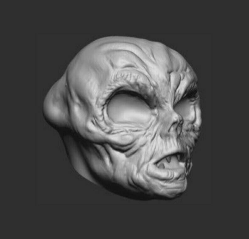 Beetlejuice Minister Inspired Mask 3D STL File | Beetlejuice Minister Inspired Mask Digital File