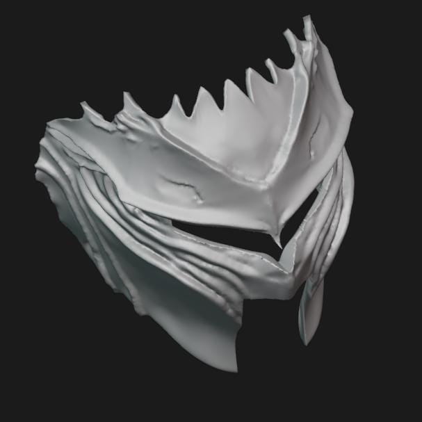 Knight Face Mask Stl File | Knight Face Mask Digital File