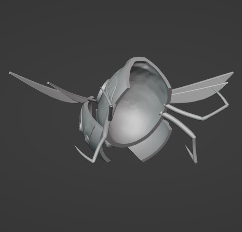 Bug Mask 3d Stl File | Bug Mask Digital File