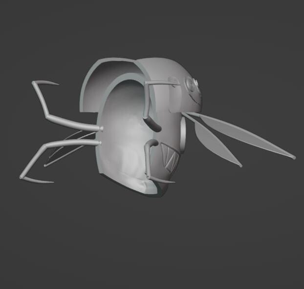 Bug Mask 3d Stl File | Bug Mask Digital File
