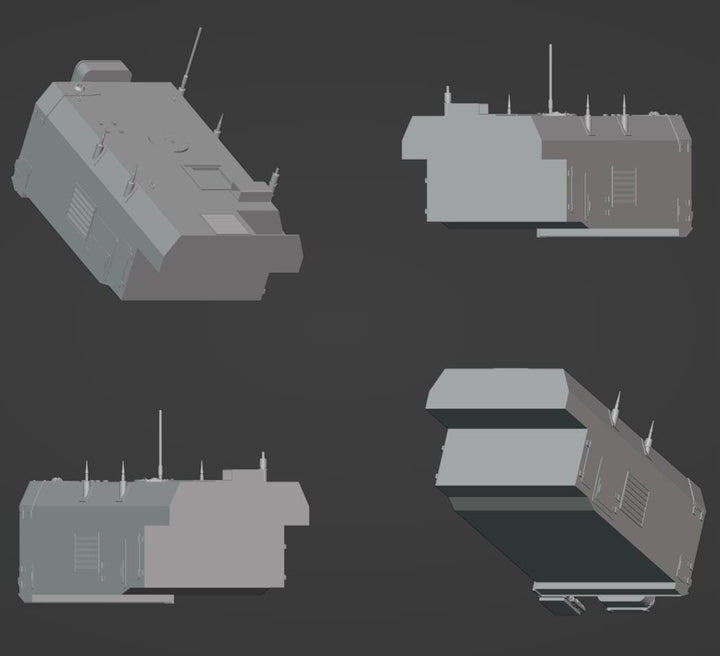 Back Of Military Vehicle 3d Stl File | Back Of Military Vehicle Digital File