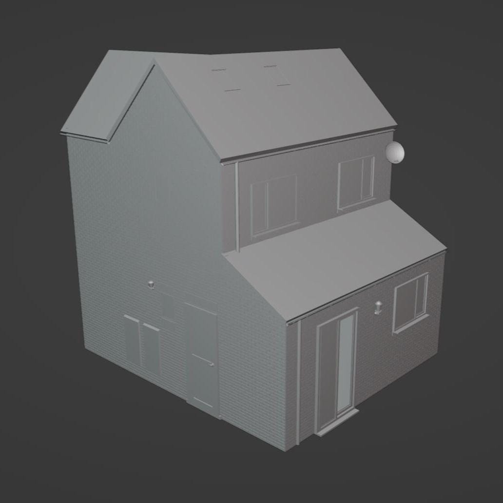 Brick House 3d Stl File | Brick House Digital File