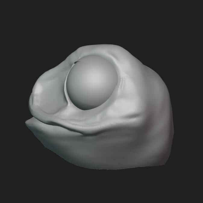 Frog Mask Stl File | Frog Mask Digital File