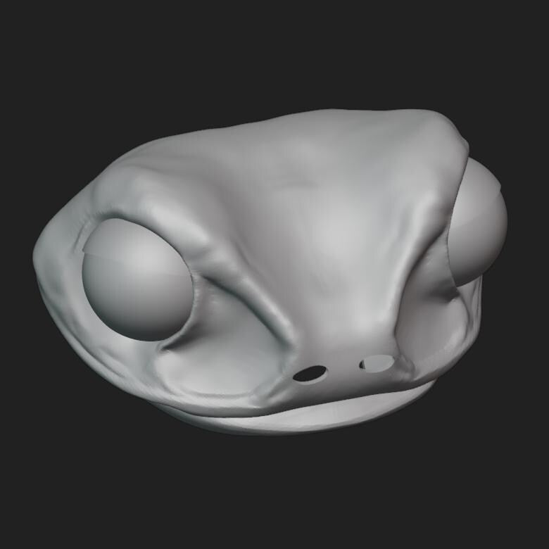 Frog Mask Stl File | Frog Mask Digital File