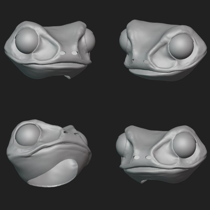 Frog Mask Stl File | Frog Mask Digital File