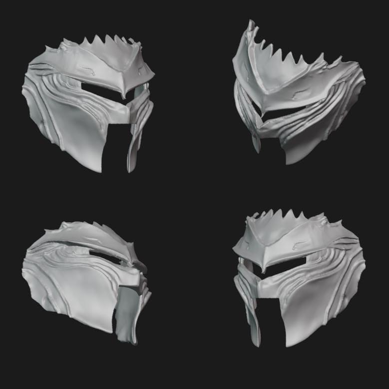 Knight Face Mask Stl File | Knight Face Mask Digital File