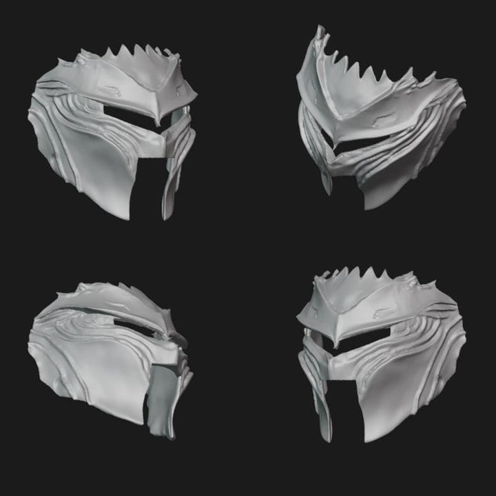 Knight Face Mask Stl File | Knight Face Mask Digital File