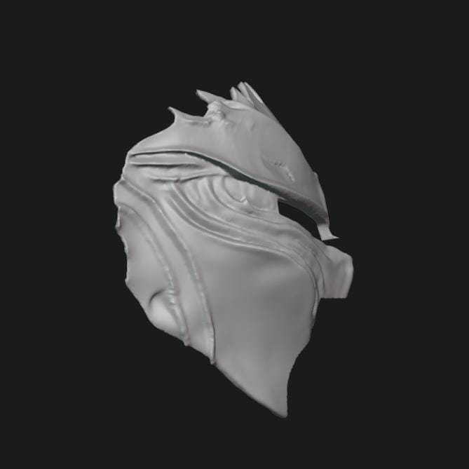 Knight Face Mask Stl File | Knight Face Mask Digital File