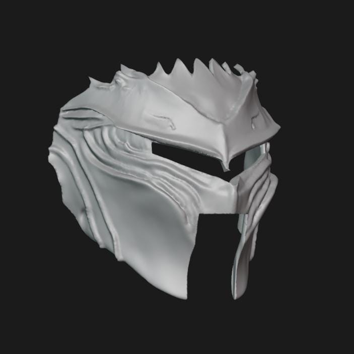 Knight Face Mask Stl File | Knight Face Mask Digital File