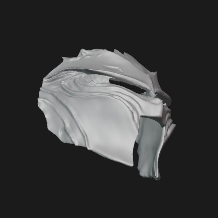 Knight Face Mask Stl File | Knight Face Mask Digital File