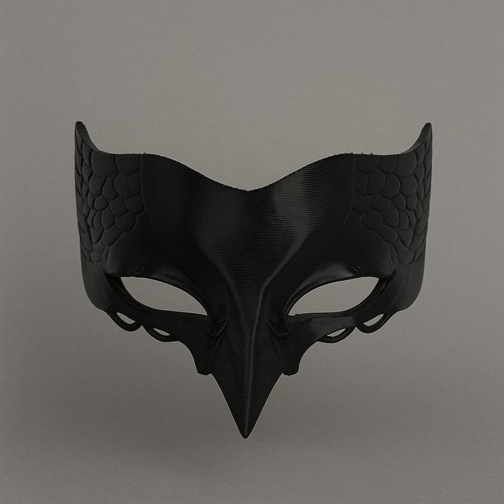 DIY Crow front Mask/Cosplay | Pick Any Color | Halloween Mask with Velcro Strap Included