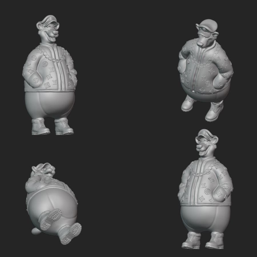 Baloo Von Bruinwald Xiii Figurine 3d Stl File | Baloo Von Bruinwald Xiii Figurine Digital File