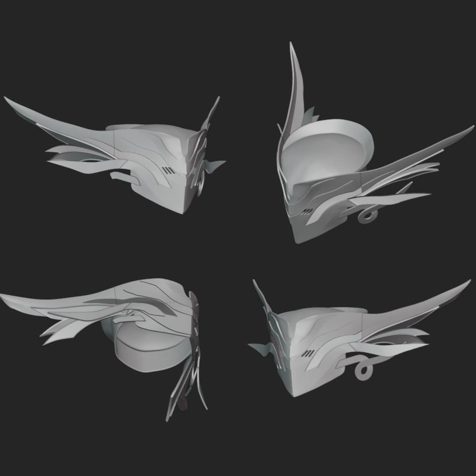Antonio Salieri Fate Mask Stl File | Antonio Salieri Fate Mask Digital File