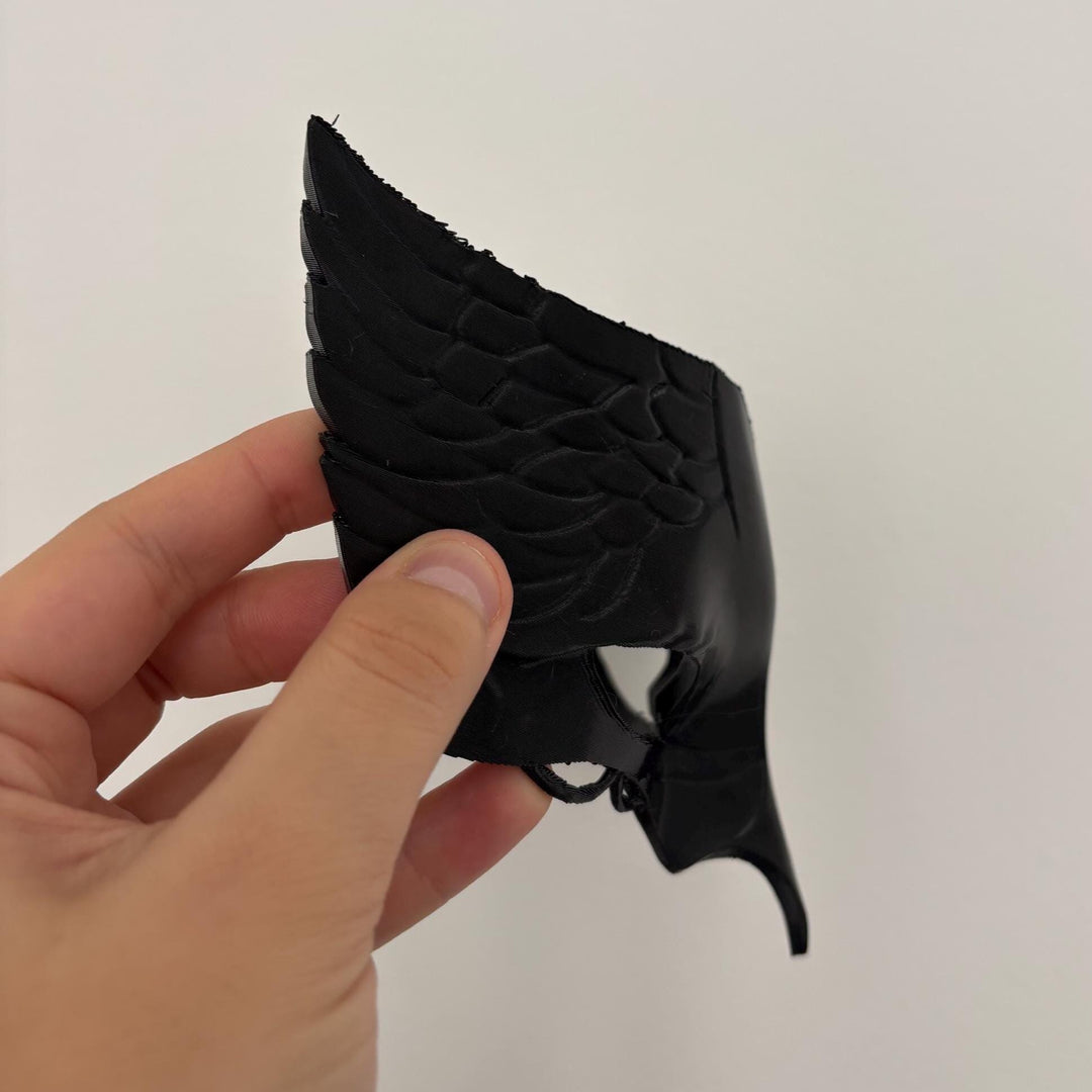 DIY Crow front Mask/Cosplay | Pick Any Color | Halloween Mask with Velcro Strap Included
