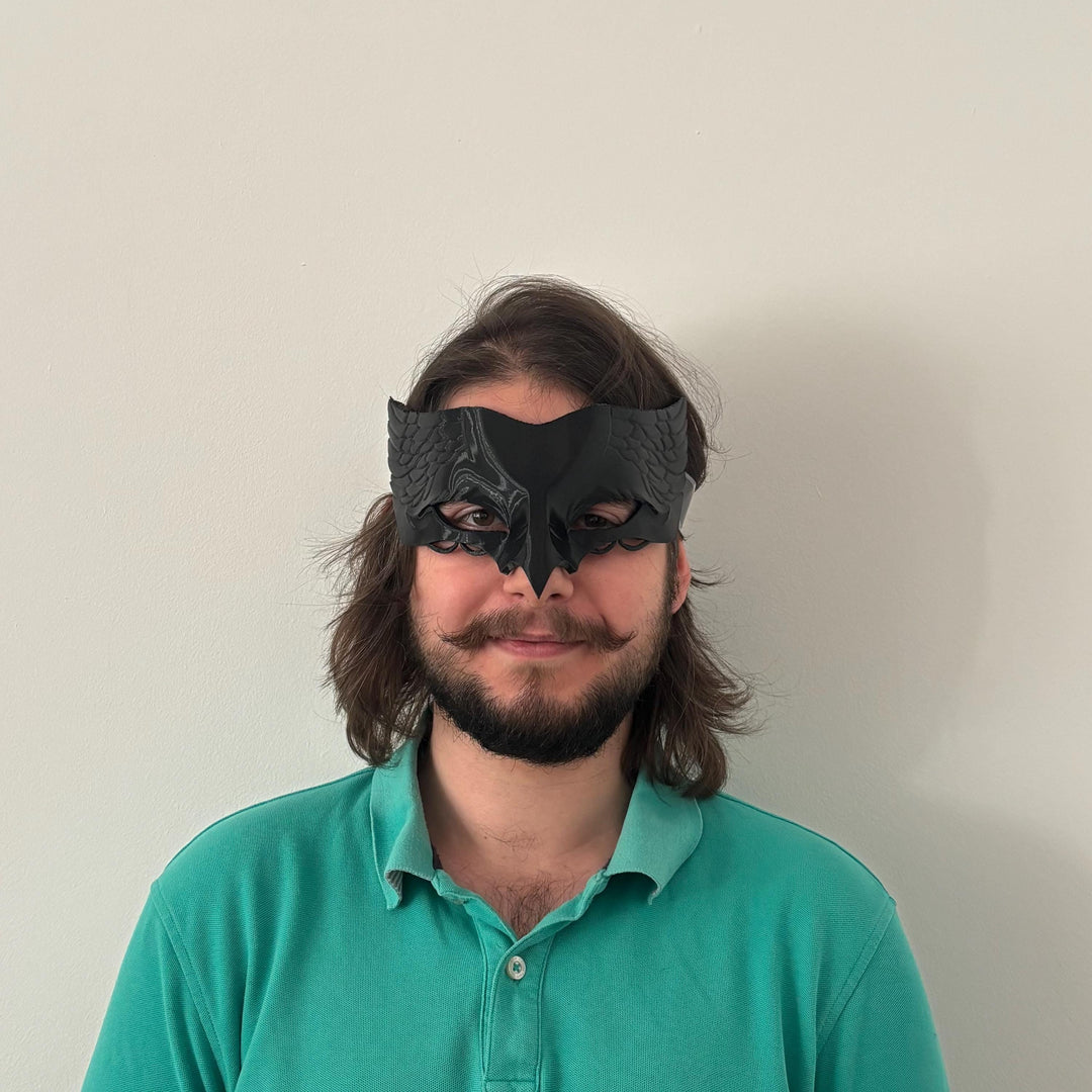 DIY Crow front Mask/Cosplay | Pick Any Color | Halloween Mask with Velcro Strap Included