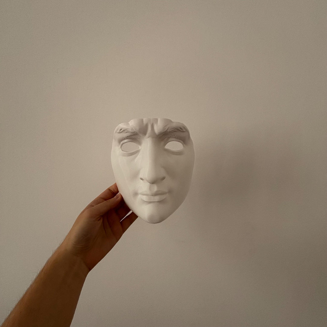 David Front Mask/Cosplay | Pick Any Color | Halloween Mask with Velcro Strap Included