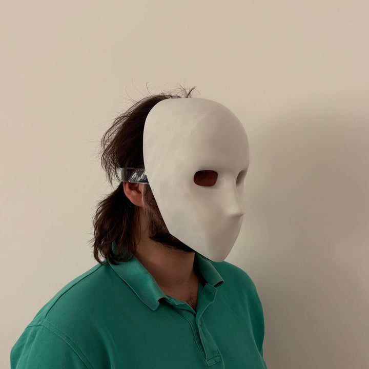 Faceless Killer / Anonymous Mask | Pick Any Color | Halloween Mask with Velcro Strap Included