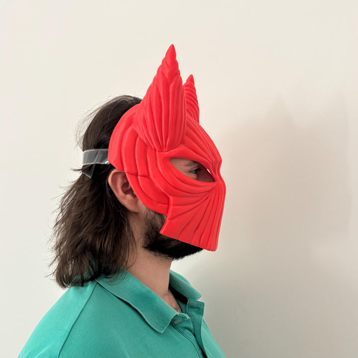 Red Dracula Mask/Cosplay | Pick Any Color | Halloween Mask with Velcro Strap Included