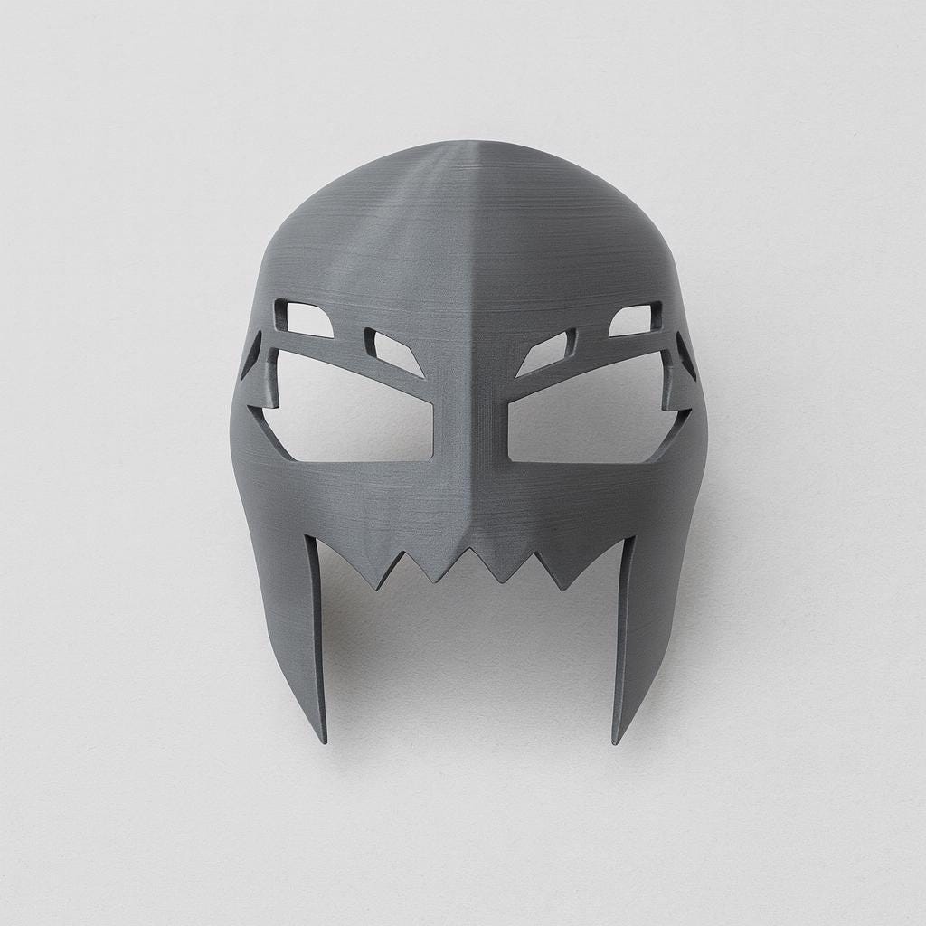 Spider Inspired Custom Mask | Dark / Villain / Antihero Mask | Pick Any Color | Halloween Mask with Velcro Strap Included