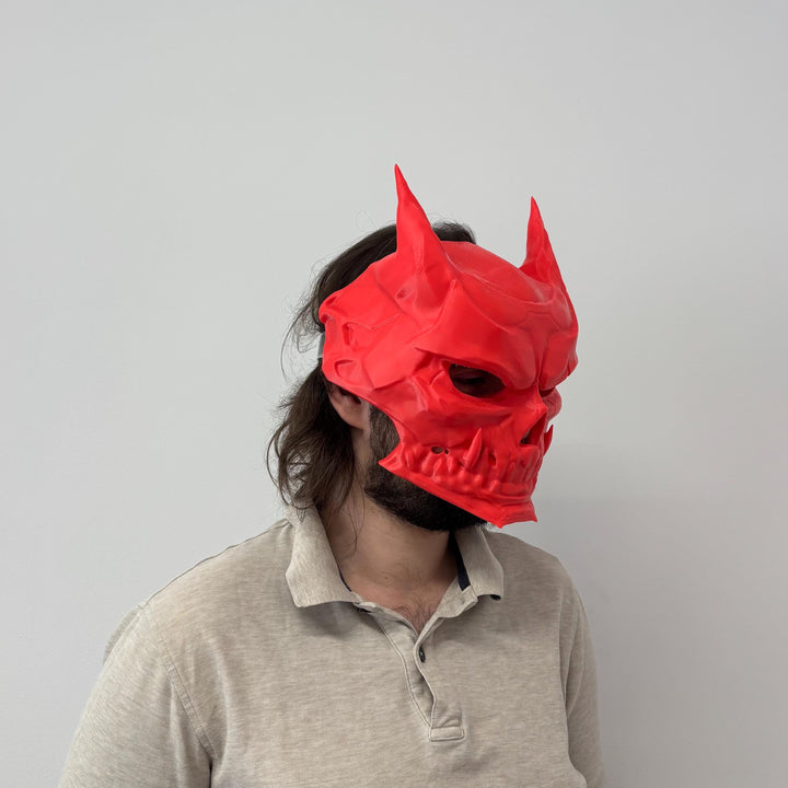 Demon Mask | Japanese Oni / Hannya Tradition Inspired Cosplay | Velcro Strap Included