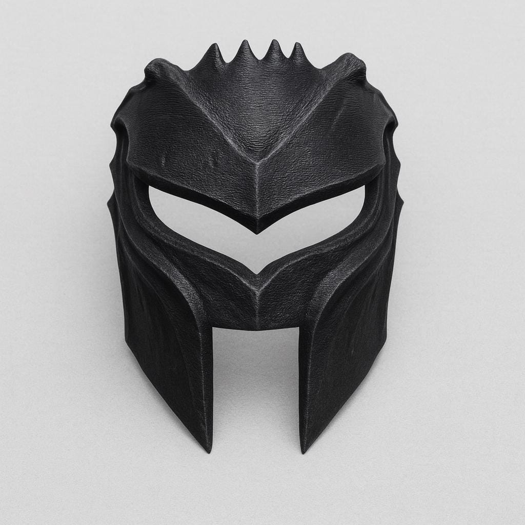 Fanmade Knight Mask | Halloween Mask with Velcro Strap