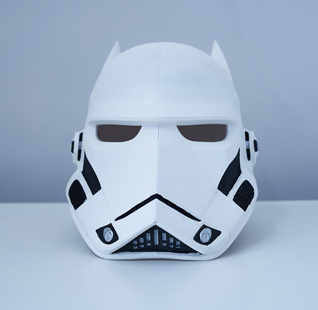 Batman x Stormtrooper Inspired Mask | Perfect Gift for Cosplay &amp; Costume Fans