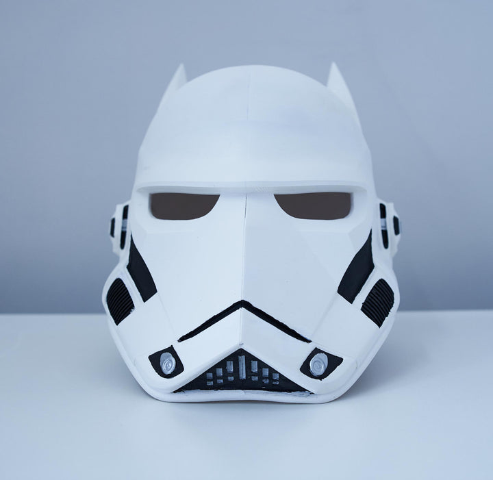 Batman x Stormtrooper Inspired Mask | Perfect Gift for Cosplay &amp; Costume Fans