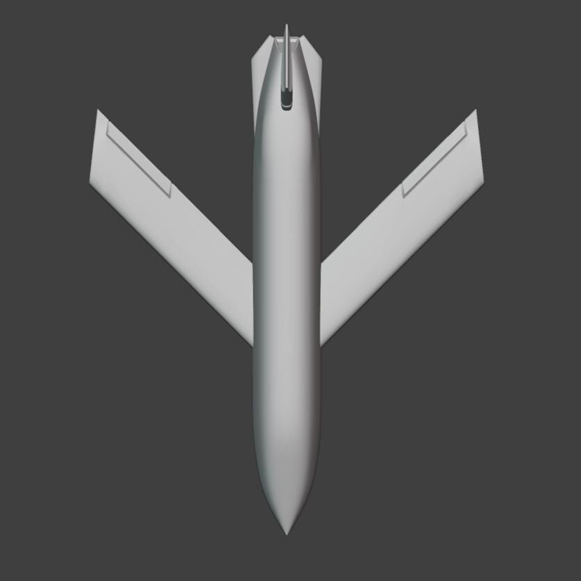 Lockheed AGM-158 Jassm Flying Stl File | Lockheed AGM-158 Jassm Flying Digital File
