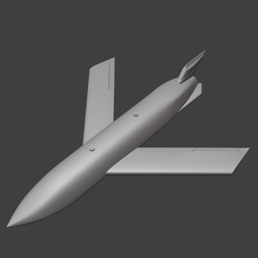 Lockheed AGM-158 Jassm Flying Stl File | Lockheed AGM-158 Jassm Flying Digital File