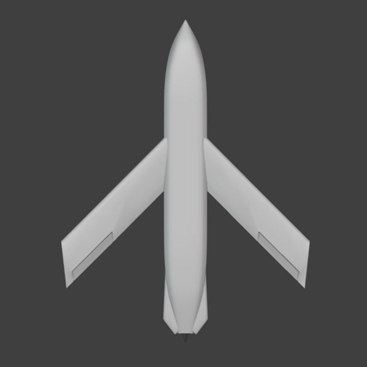Lockheed AGM-158 Jassm Flying Stl File | Lockheed AGM-158 Jassm Flying Digital File