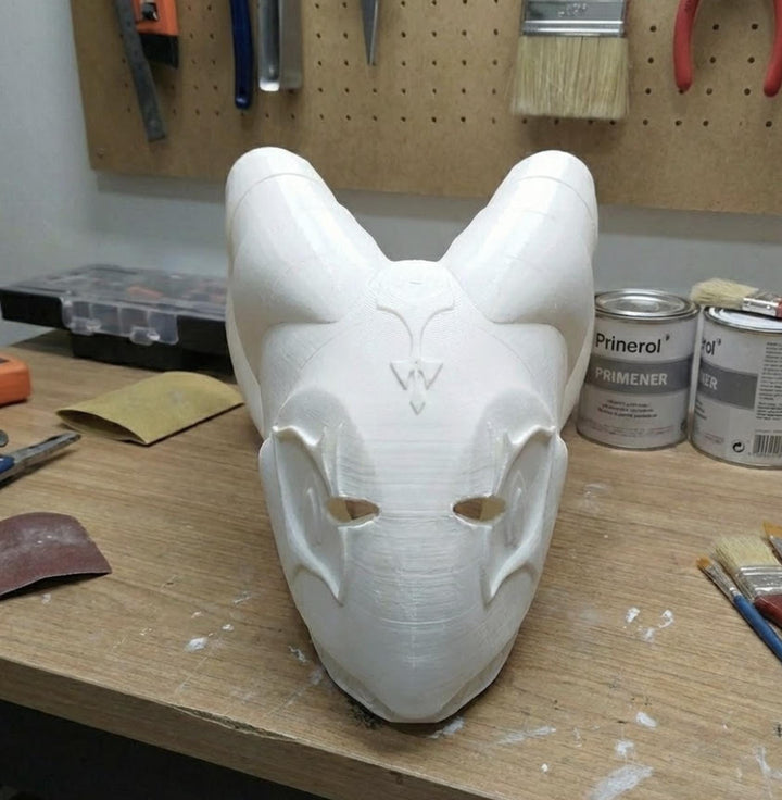 Blitzo Helluva Boss Inspired Mask/Helmet/Cosplay | Painted or Non-painted