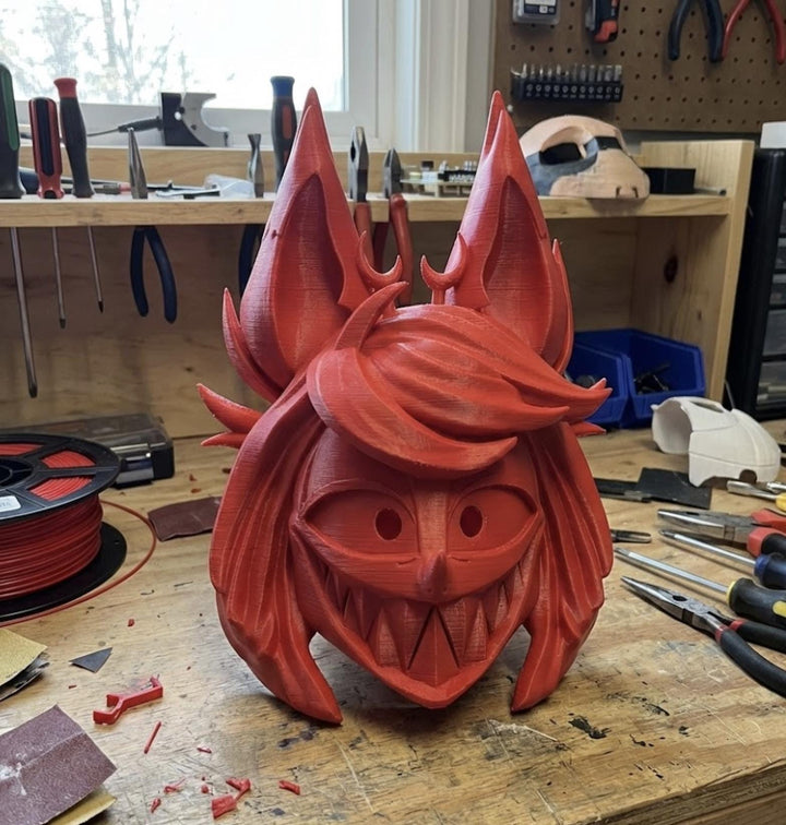 Alastor Inspired Mask | Pick Any Color |  Velcro Strap Included