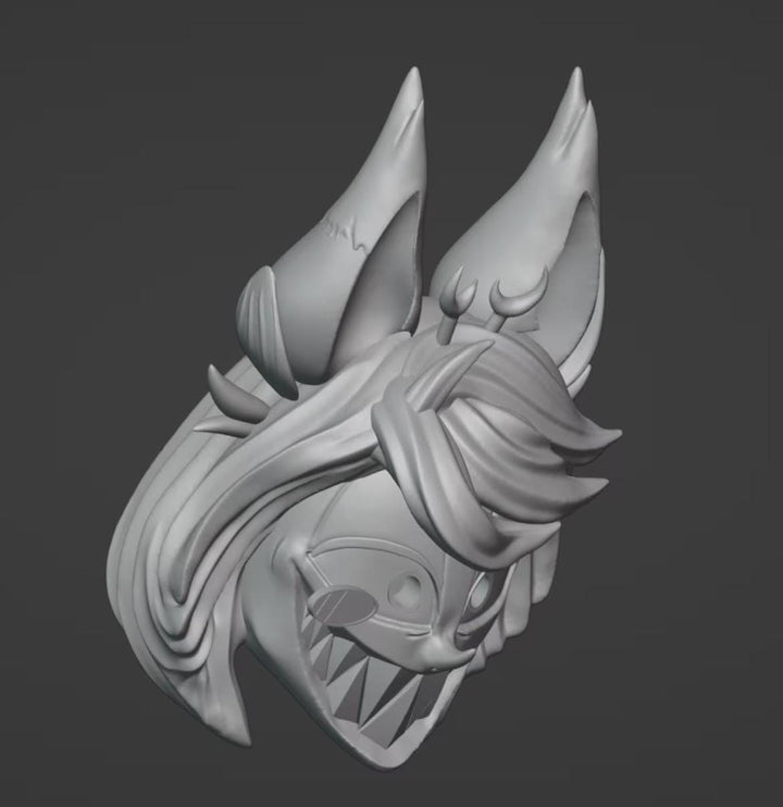 Alastor Inspired Mask | Pick Any Color |  Velcro Strap Included