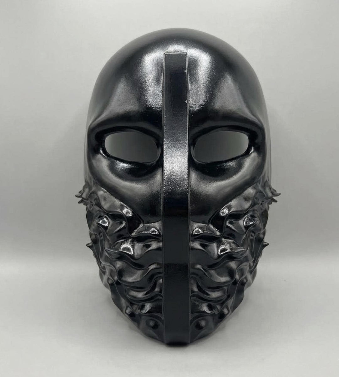 Futuristic Void Mask - Melting Data Texture Mask - Sci-Fi Helmet - Rave &amp; Festival Gear