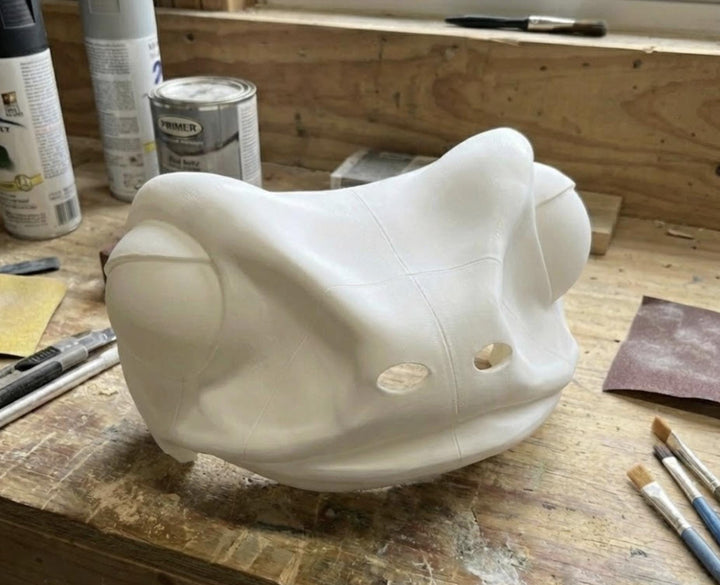 Frog Mask - Fully Painted or Single Color