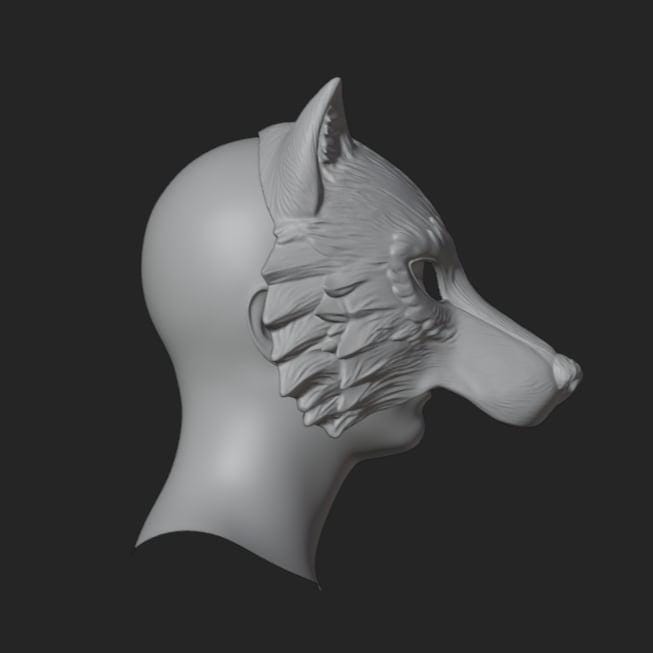 Wolf Front Mask