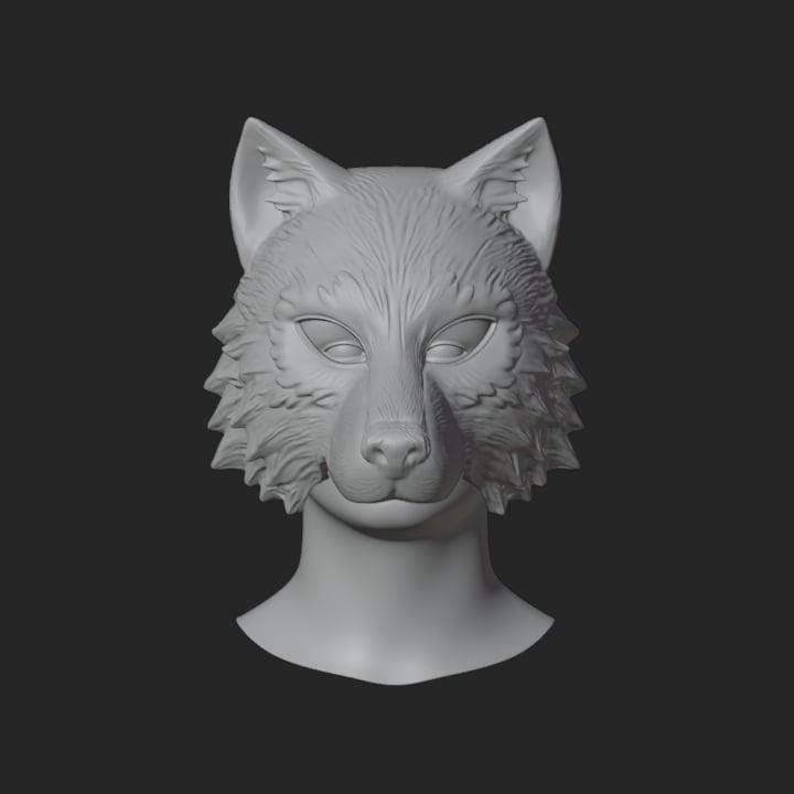 Wolf Front Mask