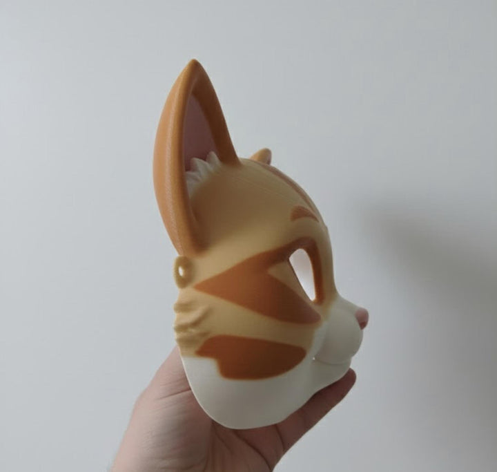 Orange Cat Mask / Cosplay | Velcro Strap Included