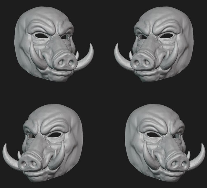Boar Mask Stl File | Boar Mask Digital File