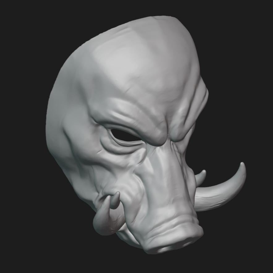 Boar Mask Stl File | Boar Mask Digital File
