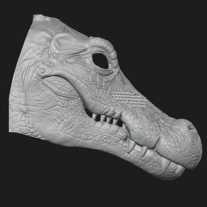 Crocodile Mask Stl File | Crocodile Mask Digital File