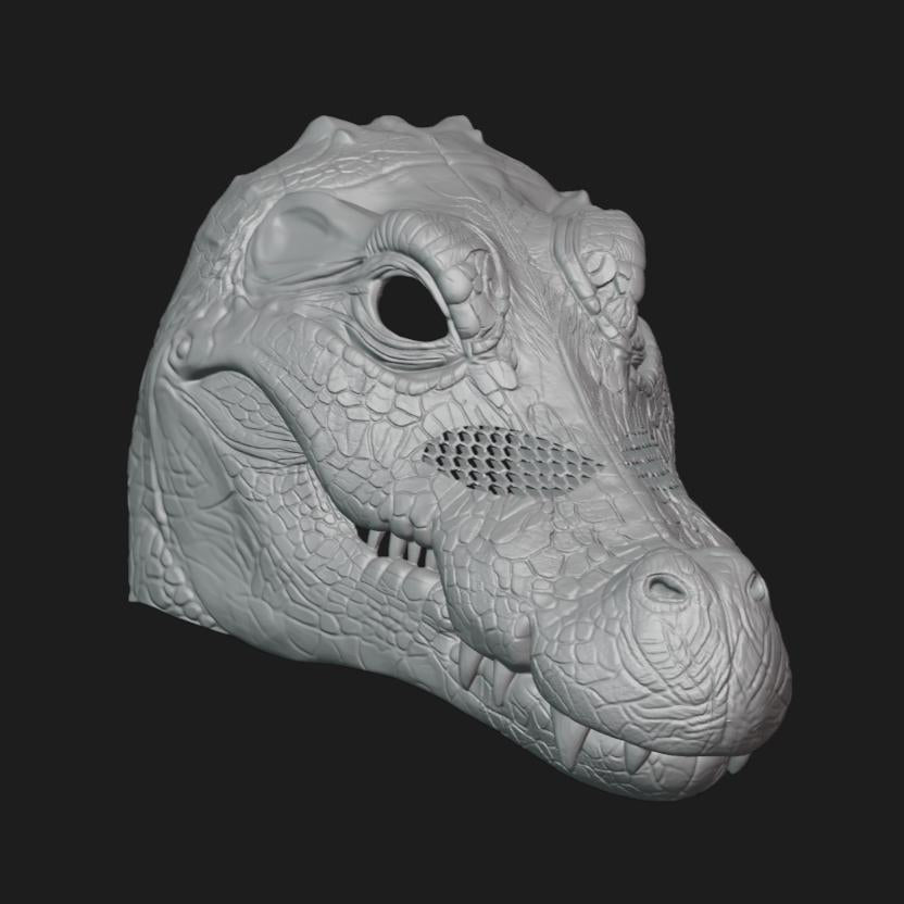 Crocodile Mask Stl File | Crocodile Mask Digital File