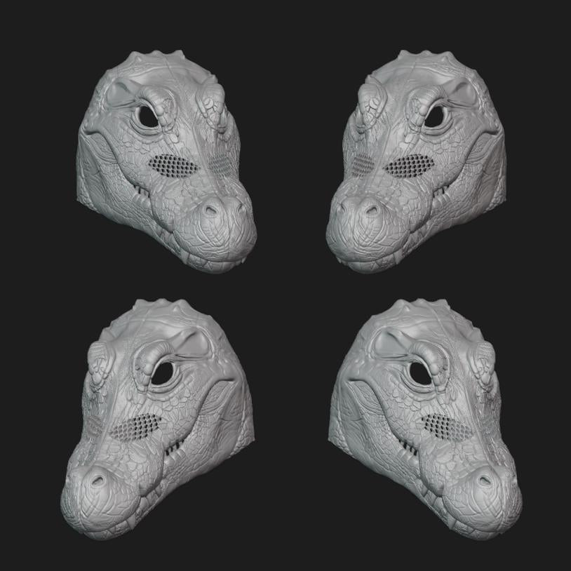 Crocodile Mask Stl File | Crocodile Mask Digital File
