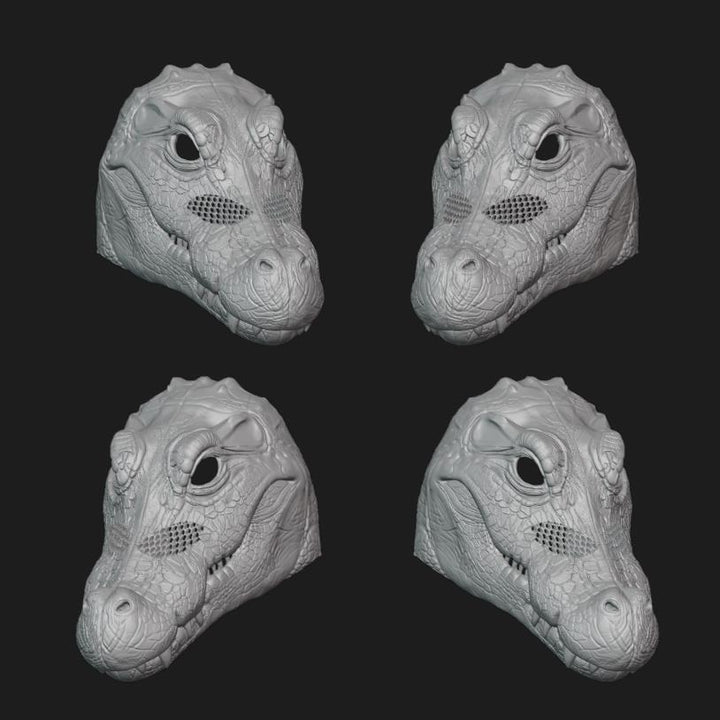 Crocodile Mask Stl File | Crocodile Mask Digital File