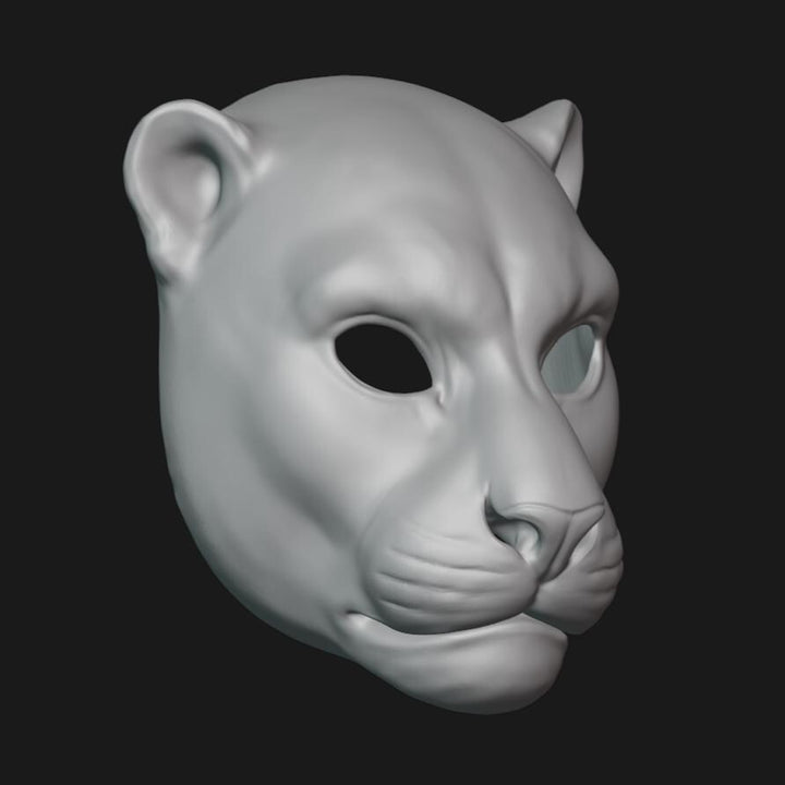 Jaguar Mask Stl File | Jaguar Mask Digital File