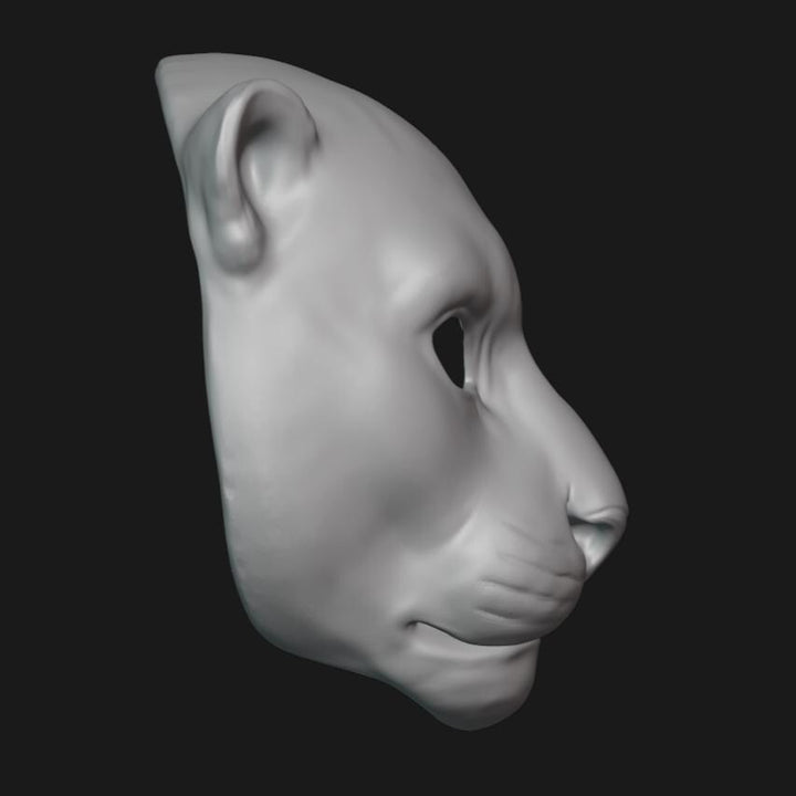 Jaguar Mask Stl File | Jaguar Mask Digital File